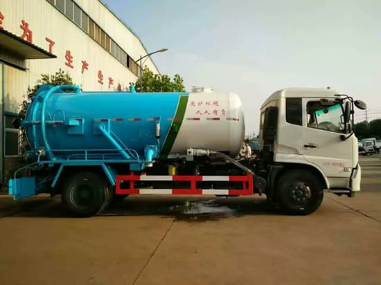 Dongfeng Tianjin 10Cubic vacuum sewage suction truck
